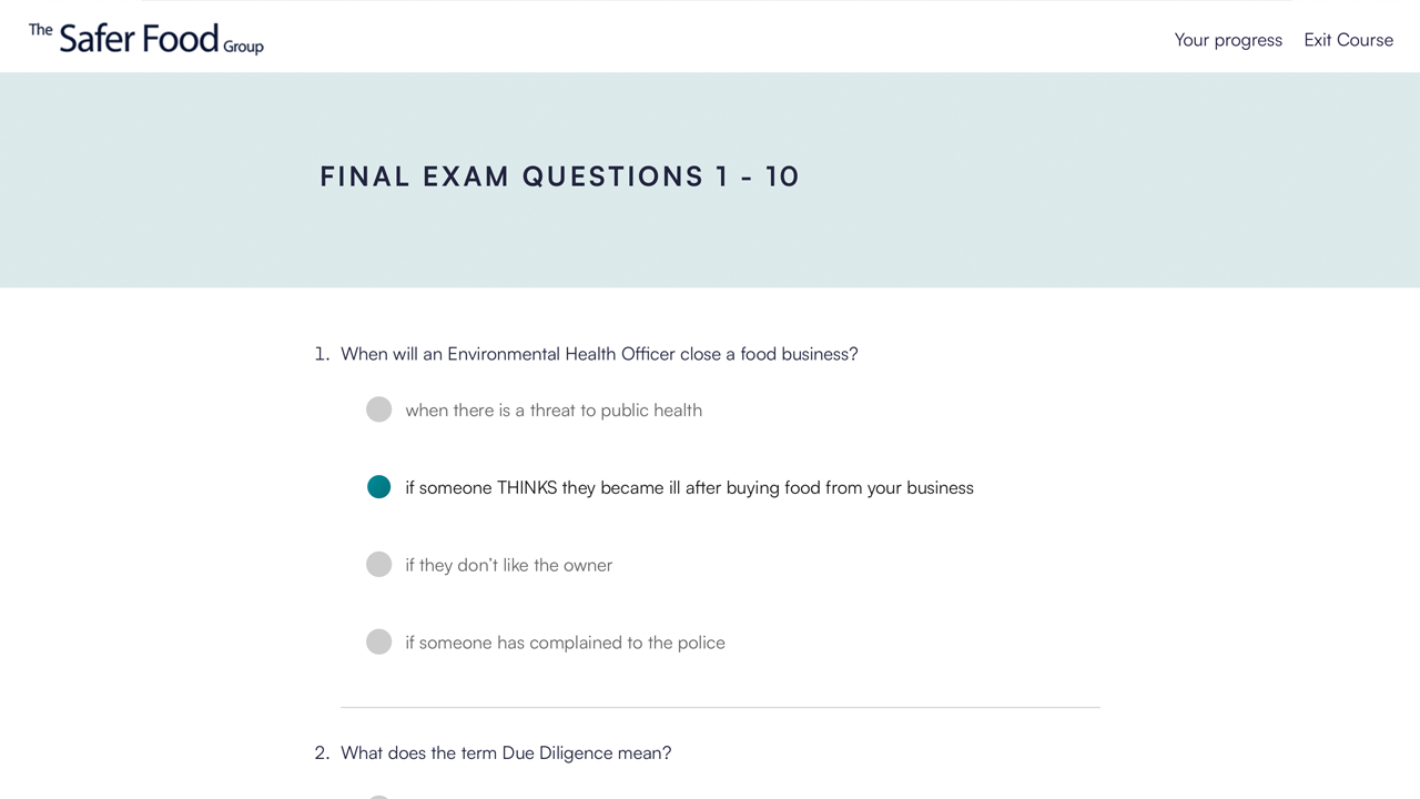 Final exam